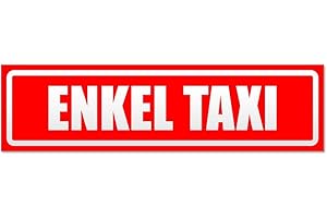 ‎KIWISTAR Kiwistar Enkel Taxi invertiert Magnetschild Schild magnetisch - 30cm Rot - Magnetfolie für Auto PKW Kfz