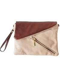 FLORENCE LEATHER MARKET Pochette Alexa in vera pelle di vitello - 417 - Borse in pelle