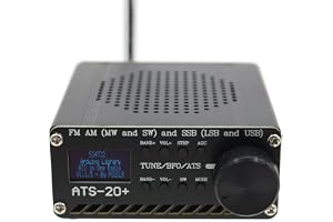 ATS-20+Si4732 full radiomottagare FM AM MW och SW och SSB (LSB och USB) kortvågsmottagare med 2,4 tums färgpekskärm aluminiumlegeringshölje