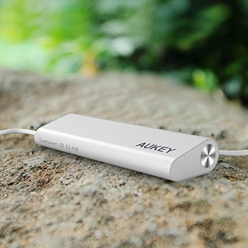 AUKEY USB C Hub auf USB 3.0 * 4 Port Aluminum Type C Hub für New Macbook, Macbook Pro 2016, Google ChromeBook Pixel 2015, usw. - 5
