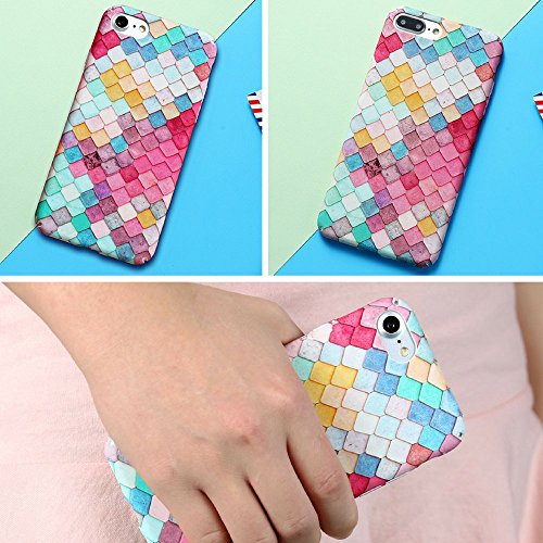 iPhone 6 / 6s Case, OWMâ„¢ [Exclusive 3D Mermaid Design Series] Ultra Slim Hard Designer Bling Shell Cute Phone Cover Pink/Mint/Purple Chic Pattern Girls Case for Apple iPhone 6s and iPhone 6 [FREE Screen Protector]