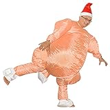 Aufblasbares Kostüm Türkei Huhn Suit Erwachsene Cosplay für Halloween Fasching Einheitsgröße - 