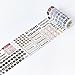 Produktbild LDSEHUN Washi Tapes 10cmx5m und Papierband Schreibmaschine Alphabet Englisch Ausdruck retro Hand Konto, E10cmx5m