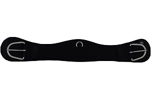 APPALERO Western Sangle de selle en mousse à mémoire de forme avec boucles en acier inoxydable Noir