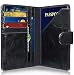 Produktbild GreatShield RFID Blocker Reise Pass/Kreditkarten/Visitenkarten Halter|Hülle|Etui|Brieftasche|Kartenbörse|Wallet|Card Holder|Case[8 Karten] Passport/EC/Bank-Karte NFC Schutz -Damen/Herren -Schwarz