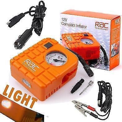 Rhino Automotive© RAC 12v Car Tyre Air Compressor Inflator RW0771