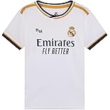 Real Madrid Maglia Prima Equipaggiamento Stagione 2023-2024 - Replica Ufficiale con Licenza Ufficiale - Bambino