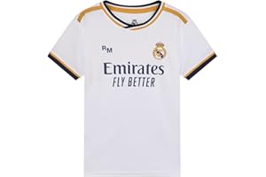Real Madrid Camiseta Primera Equipación Temporada 2023-2024 - Replica Oficial con Licencia Oficial - Niño