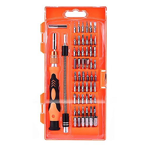 Schraubendreher Set , Topop 58 in 1 mit 54 Bits Magnetische Schraubendreher Set Schraubenzieher Werkzeugsortiment Werkzeugkoffer für Handy, Tablet, PC, MacBook, Uhr etc.