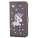 Produktbild Samsung Galaxy S8 Plus S8+ Hülle, Chreey (Unicorn) Niedlich [Regenbogen Einhorn] Glitzer Handyhülle Premium PU Leder Tasche Flip Wallet Cover mit Standfunktion Kartenfach Schutzhülle [Grau]