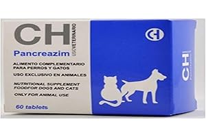 CHEMICAL IBERICA S.L. PANCREAZIM para Problemas Digestivos Gatos y Perros - 60 Comprimidos (08166)