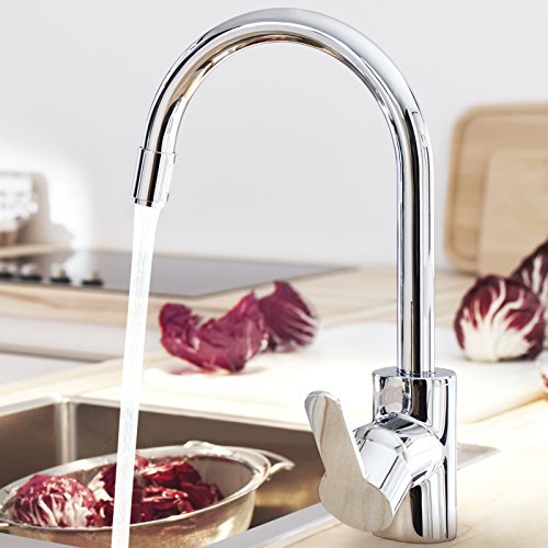 GROHE Eurostyle Cosmopolitan Küchenarmatur, hoher und herausziehbarer Auslauf, Schwenkbegrenzung 0° / 150° / 360° 31126002 - 4
