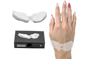 DELTAHUB Carpio 2.0 Reposamuñecas ergonómico para ratón, para diestros, túnel carpiano, alivio del dolor, antifatiga, fácil deslizamiento, elegante, PC de oficina, portátil, juegos, grande, blanco