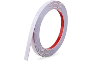 LCXECNW Moldura flexible autoadhesiva de 19.6 pies, moldura de despegar y pegar, moldura decorativa para dormitorio, sala de estar, cocina, espejo, puerta, armario (blanco)