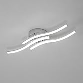 Comely Modern LED Ceiling Light Silver 18 W 2000 LM Design by Qndas | LED Ceiling Light Cold White Light 6500K for Living Roo