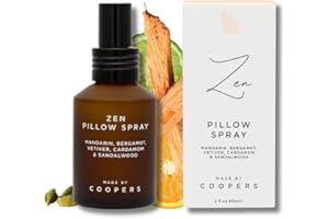 Made by Coopers Zen Room and Pillow Sleep Spray, Handcrafted Natural Pillow Spray with Essential Oils, A Must-Have Relaxing Room Spray, 60ml Spray Bottle