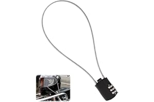 ICYWINK Lucchetti Cavo, Antifurto Cavo 41 cm, Diametro filo di acciaio 3 mm, Lucchetto con combinazione a 3 cifre per bagagli, bici, motocicli