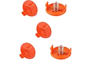 ARMYJY 5Pcs Trimmer Spool Cover, Trimmer Spool Cap Lawn Mower Parte di ricambio per Black & Decker BESTA525 GL301 GL545 STC1820PST