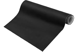 Partuto Suede Headliner Fabric 98" x 60" Foam Backed for Car Truck RV Black Replacement