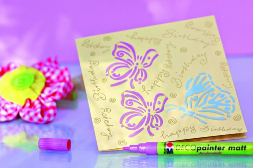 Marabu 027400006 – Schablone selbstklebend Papillons A5 - 3