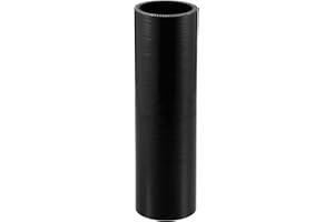 X AUTOHAUX 1 Pcs 48mm 1.89" ID 200mm 7.87" Length 0 Degree Black Car Silicone Hose Coolant Hose Universal
