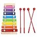 Price comparison product image MOHOO Xylophone 8 Notes Musical Toys, Multi-Colored Bars for Toddler with 4 Child-Safe plastic percussion sticks Educational Percussion Instrument