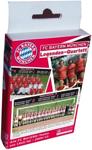 Teepe 14750 - FC Bayern Legends Quartet Card Game XXL