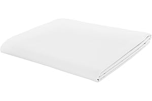 Catherine Lansfield łatwe prasowanie perkalowe pojedyncze płaskie prześcieradło białe