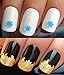 CHRISTMAS DECALS FIMO NAIL ART SET #856. x45 FIMO STICK SLICES & A LARGE PLUS GOLD LEAF SHEET! FUN & FUNKY KAWAII ICEY BLUE SNOW SNOWFLAKES 3D NAIL ART FIMO STICK SLICES SHAPES DIE CUT CONFETTI DECORATIONS ALLOYS & 24KT GOLD LEAF! ALL CAN BE USED WITH NATURAL GEL ACRYLIC STICK ON NAILS!