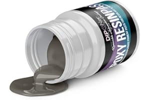 DIPON Pasta de color gris RAL 7030 profesional de alta pigmentación para resina epoxi, resina de poliuretano (80 gramos)