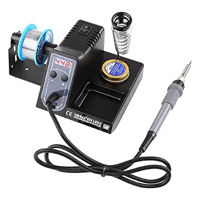 MVPOWER 926 LED Station de Soudure Numérique Réglable de Soudage à Air Chaud Kit Pistolet à Air Chaud-Contrôle Electronique de la Température 90 ~ 300℃/200 ~ 480℃ 60W Idéal Pour le Bricolage