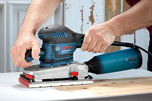 Bosch Professional GSS 280 AVE, 350 W Nennaufnahmeleistung, L-BOXX, Schleifpapier, Microfilter Box, Zusatzhandgriff - 3