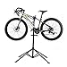 Produktbild OUTAD Fahrradmontageständer Reparaturständer mit Werkzeugablage - klappbar & höhenverstellbaron 105-197cm - schwarzer Montageständer vierbeinig Fahrradmontageständer falter Montageständer bis 50kg