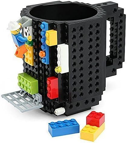 Self Build DIY Personalised Build Brick Coffee Mug (Black)