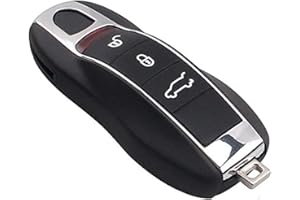 ProPlip Clé Plip Compatible avec Cayenne Carrera Boxster 911 Panamera Cayman Macan GT 3 Boutons Coque TELECOMMANDE