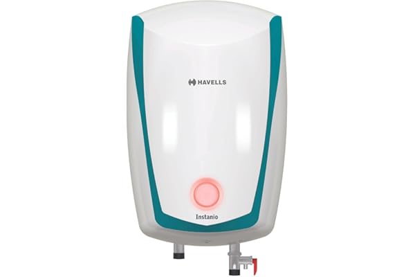 Havells Instanio 10L Storage Water Heater(Geyser) Faster Heating Safer to use Saves electricity Engineered for Hard Water Color Changing LED Indicator Anti Rust Tank Mcoloy Heating Element (2000W)