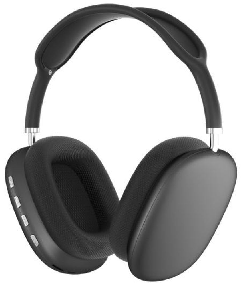 Wireless Gaming P9 Over-Ear Headphones, Bluetooth, Cushioned Earpads, Control Buttons, Blue