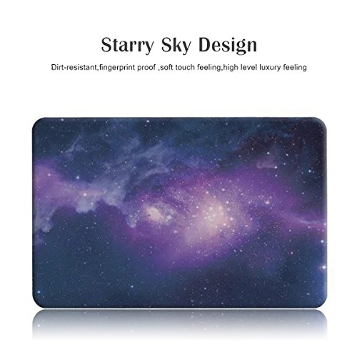 MacBook 13.3″ Pro Colorful Matte Starry Sky Case Ultra Slim Plastic Hard Case Laptop Silky Smooth Nebula Folio Cover With Keyboard Cover 13.3 inch(A1706/A1708) Perfectly Protective Soft Touch Shell - 2
