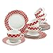 Produktbild Creatable 19722, Serie UNO Punkte rot-weiß, 18 teilig Kaffeeservice, Porzellan, Mehrfarbig, 31,5 x 19 x 26 cm, Einheiten