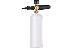 Stone Banks Snow Foam Lance for Bosch Aquatak120 130 125 Foam Cannon Adjustable soap Sprayer Nozzle Foam Bottle 1L, Foa m Gun for Pressure Washer