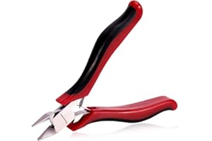 SPEEDWOX Mini ukośne frezy do cięcia drutu Micro Shear Precision Plastic Nippers Side Cutting Head Angled Head Functional Professional Tool with Spring Chrome Vanadium Steel 4 Inch