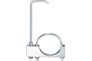 SOIKOI 2.5"-3" Universal Exhaust Clamp With Hanger For Ford F150 Rear Muffler Hanger And Truck with 2.5"-3" Exhaust Pipe