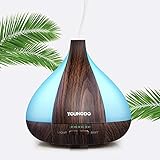 【7 Farben Nachtlicht, 2 Helligkeitsstufen】 Sieben Farben, zum von zu wählen, unsere Humidifier haben auch eine einzigartige Nachtlichtfunktion. Jede Farbe hat zwei Helligkeit, diese Diffusor Aromatherapie auch eine bunte Steigungsfunktion.