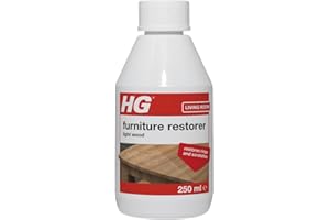 HG Furniture Restorer for Light Wood, Wood Stain Remover & Wood Cleaner for Scratches, Water Marks & Coffee Cup Rings, Oak Stain Remover & Laminate Furniture Restorer - 250ml
