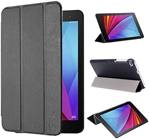 tinxi® Huawei T1 7,0 Case, Artificial PU leather protective case bag cover etui for Huawei MediaPad T1 7.0 Tablet 7 inches (17.78cm) Tablet PC, black