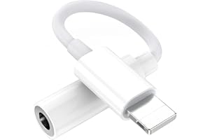 Tayte [MFI Zertifizierung] Kopfhörer Adapter für iPhone Dongle, auf 3.5mm Klinkenstecker AUX Audio Konverter Kabel Kopfhörer Adapter kompatibel mit iPhone 14 14 Pro 13 12 11 X XS 8 7
