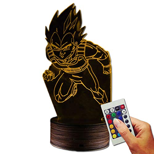 Preisvergleich Produktbild Stuff4Players Dragonball Dekolampe Vegeta Attack You (3D-Hologramm Illusion)
