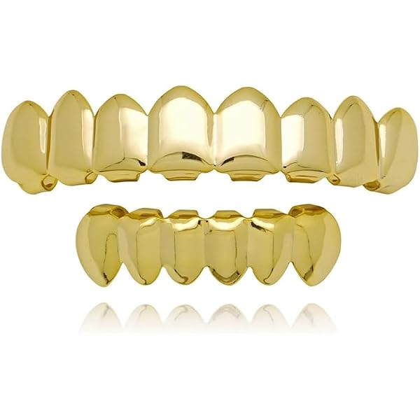 Ensemble Hip-hop 8 Pièces – Collier Dollar, Bagues, Bracelet, Lunettes – Style Années 80/90, Costume Patron, Cadeau Tendance