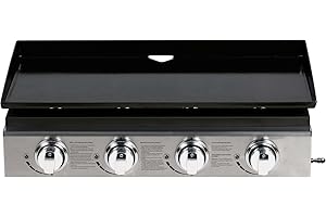 HABITAT ET JARDIN Plancha Presto 4-4 quemadores - 9.7kW - Gris