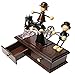 CocoTop Lover Couple Design Plastic Music Box with Wind-up Vintage Mini Sewing Machine Movement for Desk Decoration & Gifts